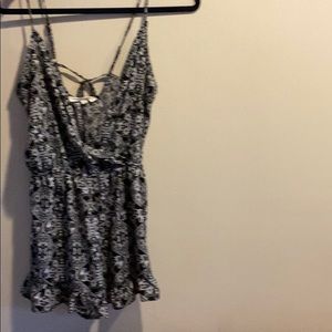 BLACK AND WHITE ROMPER